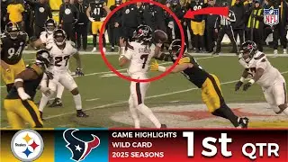 Pittsburgh Steelers vs Houston Texans Highlights 1st QTR Wild Card NFL 2025 Season