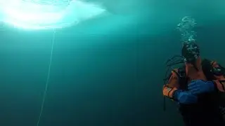 Ice Diving Video, Tignes France