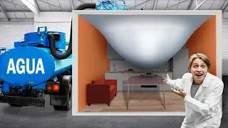 VERTER AGUA SOBRE UN TECHO TENSADO HASTA QUE REVIENTE !