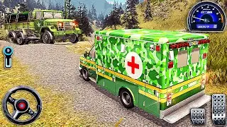 US Army Ambulance VAN Driving Sim - Offroad Rescue Transport Drive | Android Gameplay