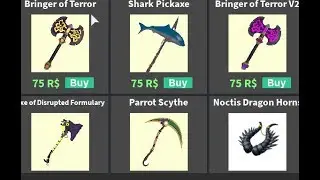 STRUCID ITEM SHOP UPDATE! NEW SKIN + PARROT SCYTHE PICKAXE FOR COINS! SHARK PICKAXE SHOWCASE!