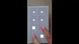 KNX MDT Glass Push Buttons in demo mode