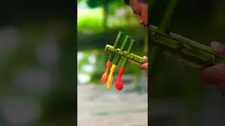 Top Crafting Expert Reveals Best DIY Bamboo Slingshot Techniques  #diy #Bamboo #slingshot #shorts