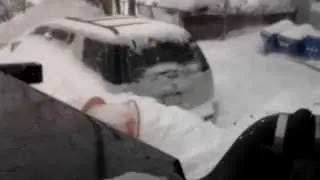 THE DOGG SNOWPLOW DRIVER IN BOSTON BLIZZARD