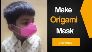 How to make Origami Paper Mask Easy | Face Mask Step by Step | YaazhiniFineArt