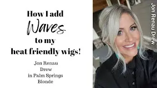 How to add waves to a heat friendly wig. Refreshing and restyling Jon Renau Drew.