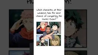 WHO WOULD PASS THE HUNTER EXAM? 🎣 #anime #manga #shorts