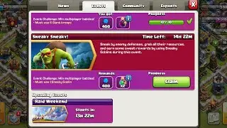Sneaky Sneaky | Event Completed | Clash of Clans |