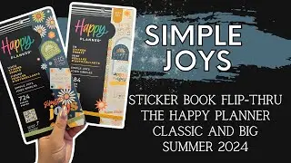 Simple Joys C & B | Sticker Book Flip-Thru | The Happy Planner Summer 2024