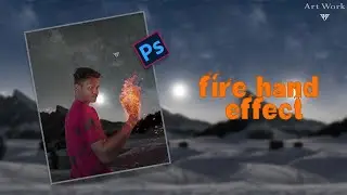 Photoshop manipulation || fire hand effects || digital art || @itx_humayun4042