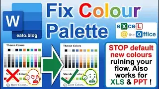 STOP New Default Colour Palette in Word - Also works for Excel and PowerPoint (2 mins)