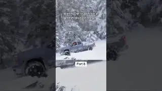 Зимние внедорожные трассы в свежем снегу во время метели. Часть 8.