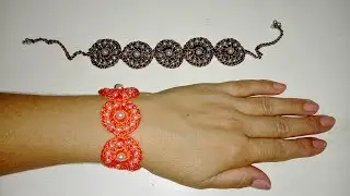PULSEIRA CÍRCULOS DE CROCHÊ - FRANCI ARTESANATO