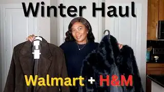 Зимняя коллекция Walmart и H&M 2025 | Пальто, свитера, пиджаки и примерка нарядов mp4