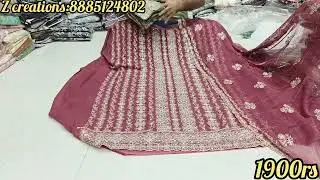 Designer partywear pure fabric Jarkan work collection..single pc 🚚 available all over 🇮🇳😍!!hurryup🤩