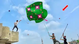 Abubaker 3 Kite Flying |  Umer Kite  Catch Small Roof 