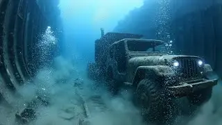 Inside a Lost WW2 Army Shipwreck: Jeeps, Trucks and a Hidden Half-Track Revealed