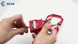 5 Padlock Holes Anodized Aluminum Group Lockout Hasp