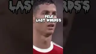 Pele's Last words 💔 #worldcup #goat #ronaldo #messi #argentina #portugal #brazil #neymar #pele