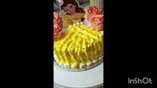 Doll cake decorating tutorial #deepu's cakes #support #subscribe