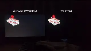 TCL 27G64 MiniLed (VA) x Alienware AW2724DM (IPS) - Color tests