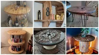 Idéias criativas para fazer com carretel e bobinas de madeira !