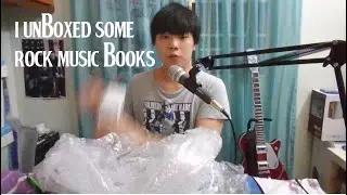 I unboxed books about rock music.