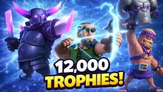 Finally 12,000 Trophies! PEKKA Bridge Spam | Last 2 Games Clutch