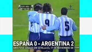 ESPAÑA 0 ARGENTINA 2 - 1999