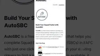 How To Get AutoSBC On Android! #trending #shorts #fyp