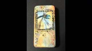 Altered Domino  *Mixed Media Art