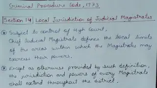 SECTION 14 AND 22 OF CODE OF CRIMINAL PROCEDURE 1973 || LAW EXPLORER