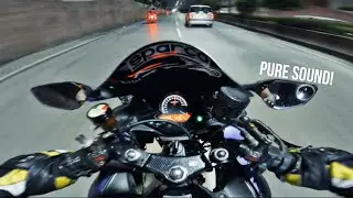 POV 4K PURE SHORT NIGHT ADRENALINE RUSH!🔥 | FULL SYSTEM AKRAPOVIC🔥| CBR 150R! |