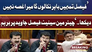 'Tumhe Bahir Nikal Don Ga .. '| Faisal Javed Sadiq Sanjrani Face off in Senate Session