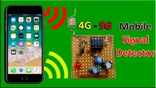 How To Make Mobile Signal Detector & Finder using LM358 ic, lm358 ic projects, mobile detector