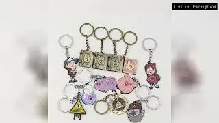 Gravity Falls Cartoon Books Pendant Keychains Cute Notebook Metal Alloy Keyring Anime Cosplay Props