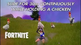 Slide for 30 meters continuously while holding a chicken, Fortnite AVIAN AMBUSH WEEK Quests