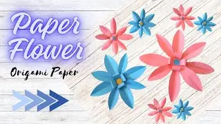Cara membuat bunga simple dari kertas origami