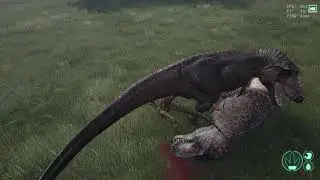 ONE UTAH RAPTOR VS TWO REXES - 1v2 - The Isle Gameplay