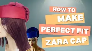 How to make a perfect fit Zara cap. #sewingtutorial #zaracap #diyprojects #sewing