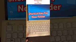 shortcut Key For New Folder || #computer #shortcutkeys #computerscience #yt #ytshorts