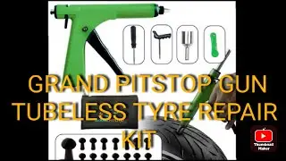 Grand pitstop gun tubeless tyre PUNCTURE REPAIR KIT review and working process by AZAD TYRE