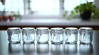 About Space Airtight Buckle Clip Glass Container  Set of 6