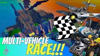 Multi-Vehicle Race Track - Fortnite Creative Mode - Dragon's Drop (Extended)