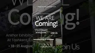 Exhibition Invitation Outdoor Sun Shading Products Tashkent, Uzbekistan