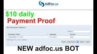 Make Money Using Adofoc us bot   make $10 daily payment proof