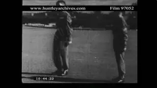 Square Bashing whilst on National Service.  Archive film 97052