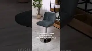 Chair covers for bar stools!  #homedecor #homecomfort #home #moderncomfort #chaircovers #cat