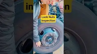 Proper lock nuts inspection for your CDL pre-trip! #CDL #CDLTraining #PreTripInspection