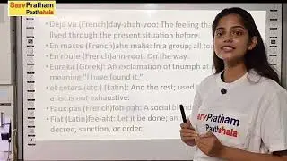 Common Foreign words for Entrance and Competitive Exams 